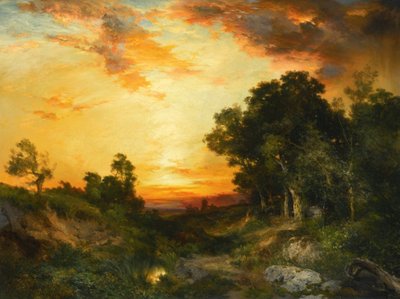 Sunset, Amagansett by Thomas Moran